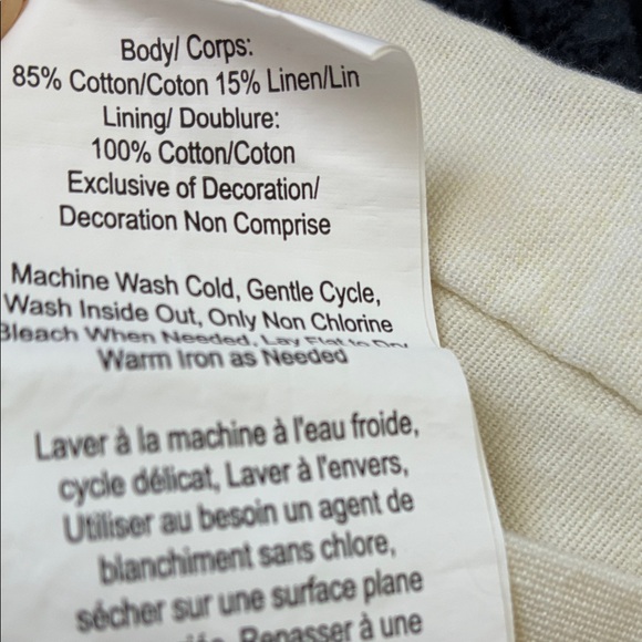 Pottery Barn Winter Fauna Cardinal Embroidered Cotton Linen 16x26 Pillow Cover - Picture 9 of 9